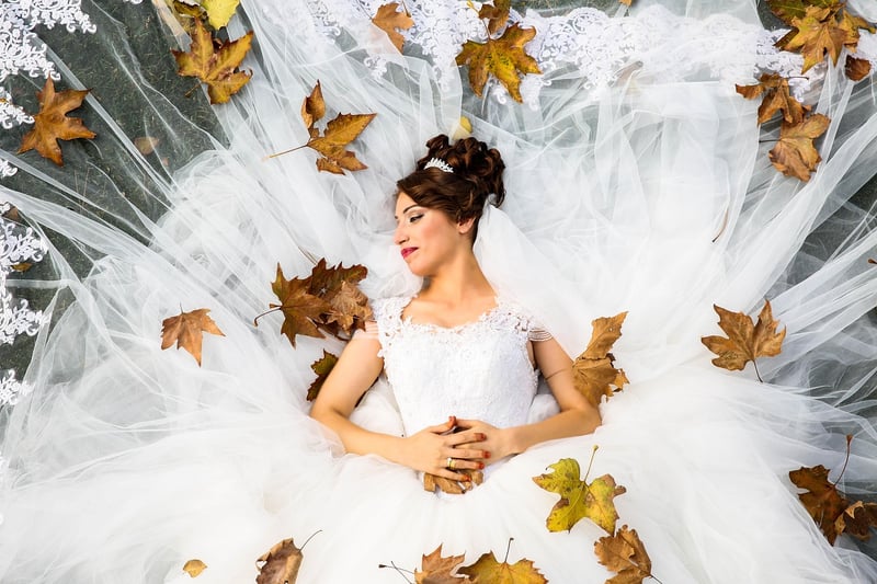 Bride in White Dress